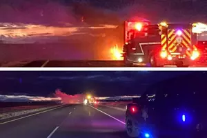 Firefighters Extinguish Interstate 80 Trailer Fire Monday Night
