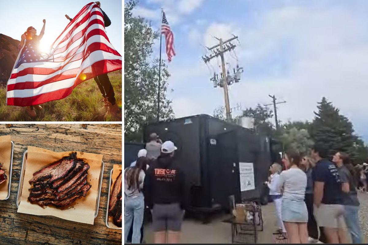 Patriotic Belgrade BBQ Joint's Daily Patriotic Tradition