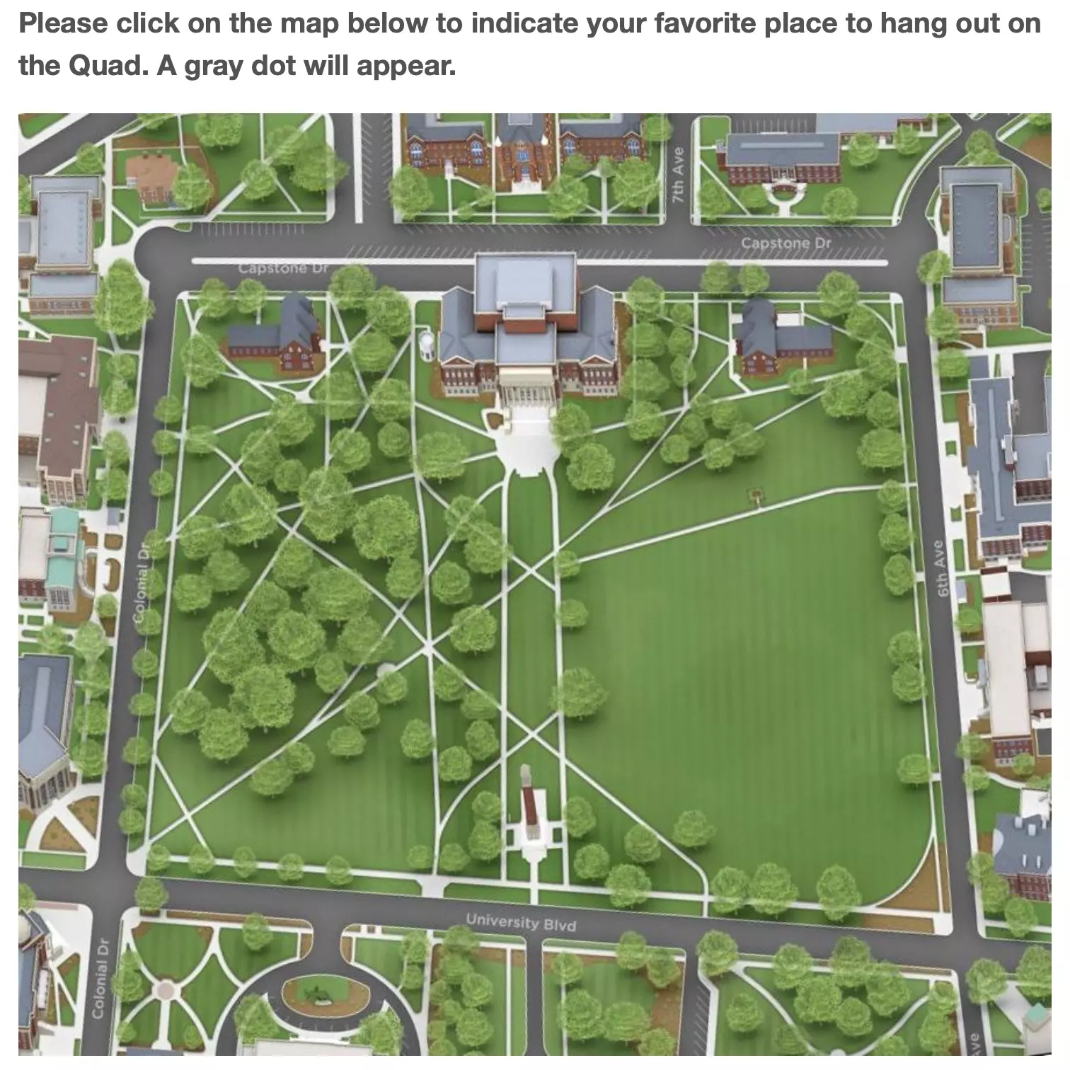 University Of Alabama Interactive Map Ua Taking Suggestions On How To Renovate The Quad