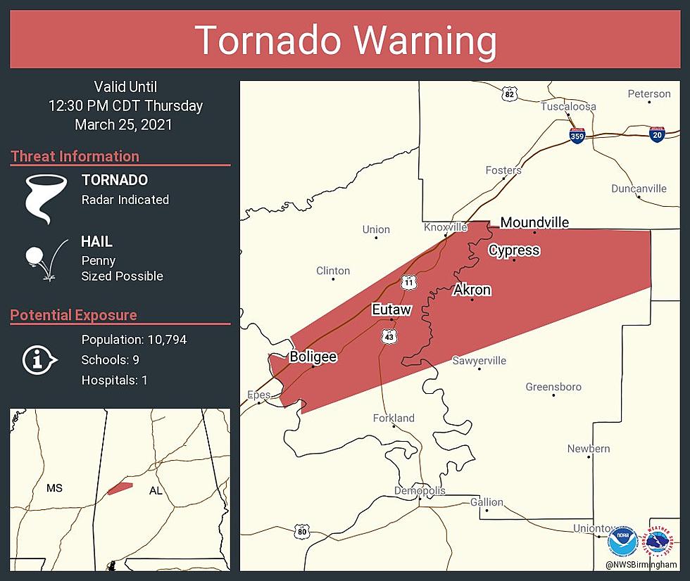 Tornado WARNING Issued for Greene, Hale Counties until 12:30 PM