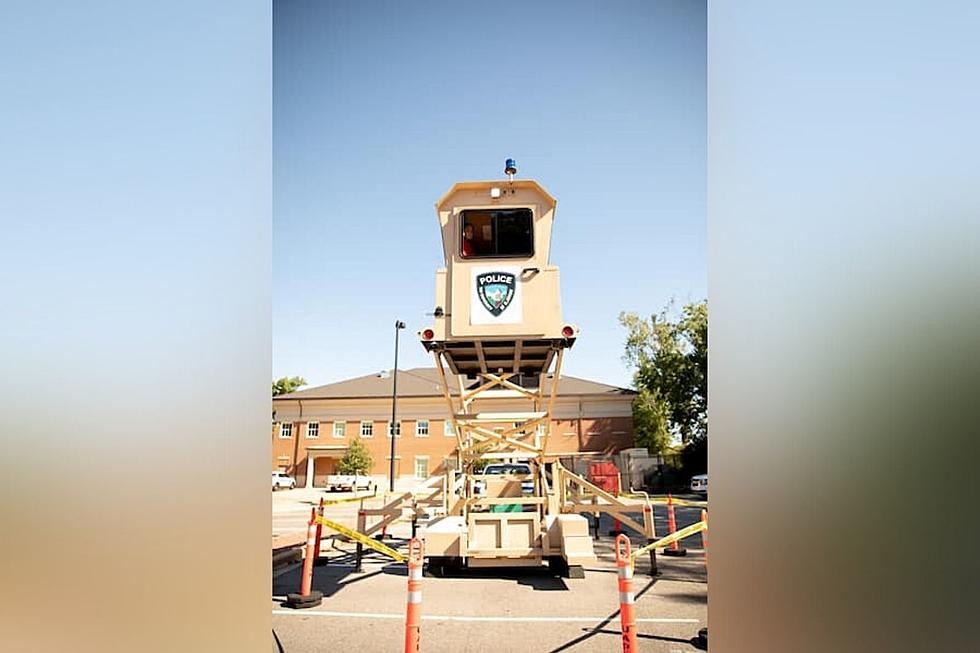 UAPD Installs Watch Tower On The Strip for A-Day