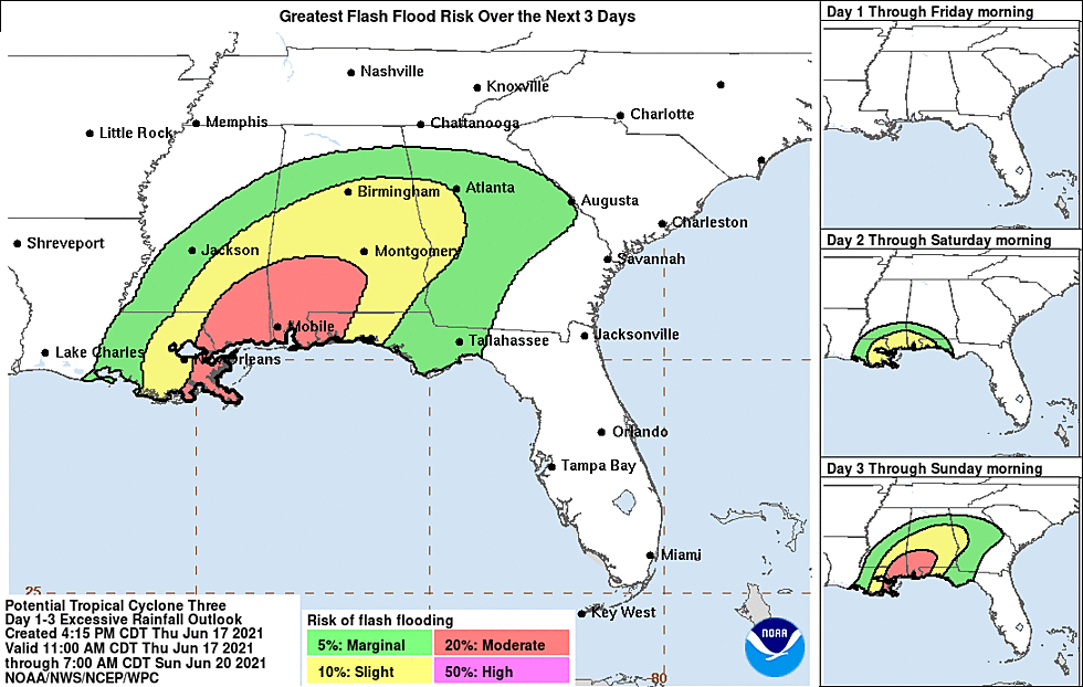 National Hurricane Center Issues Tropical Storm Warning for Gulf Coast