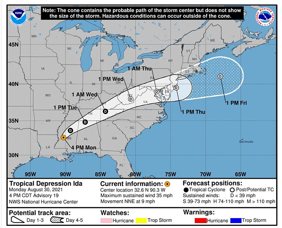 Ida Now a Tropical Depression, Tornadoes Still Possible in Alabama Through Tuesday