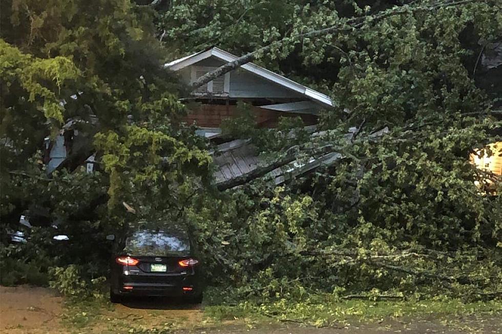 Tuscaloosa, Alabama Home Heavily Damaged in Winds from Remnants of Hurricane Ida