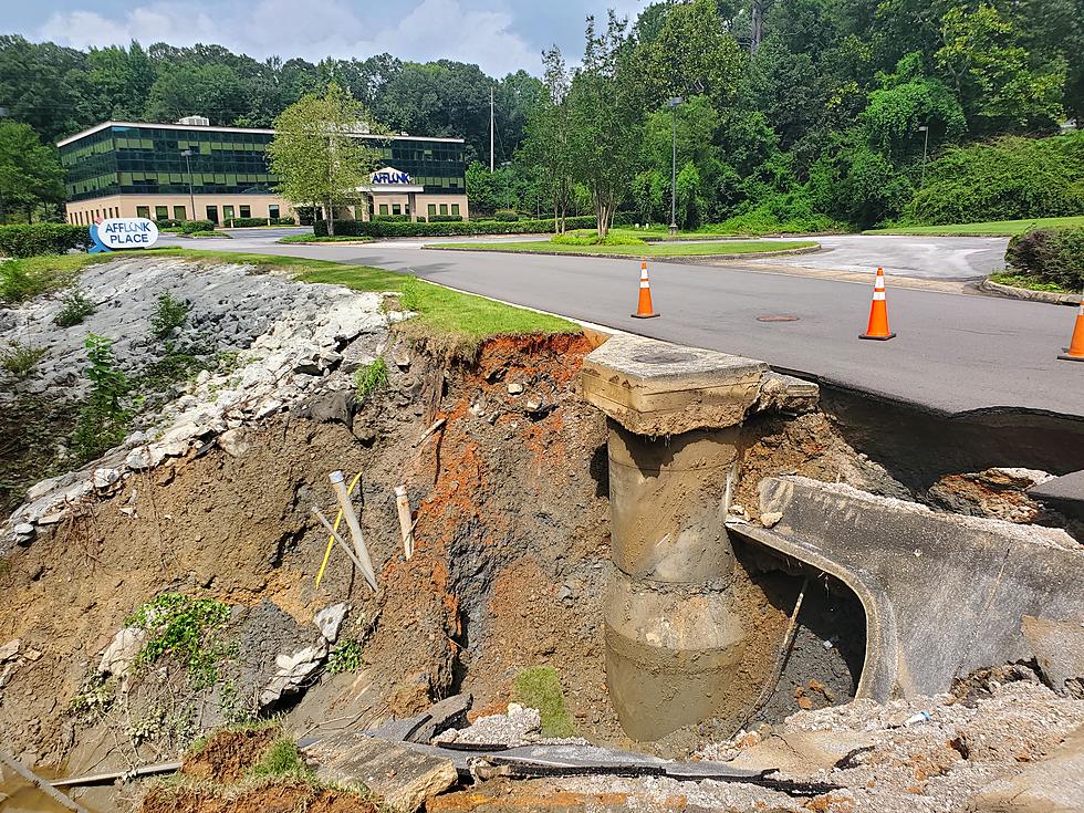 LOOK: Sinkholes Develop in North Tuscaloosa After Saturday&#8217;s Historic Rainfall