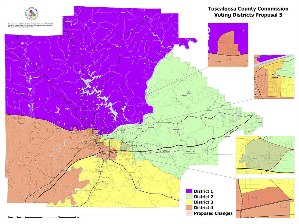 Tuscaloosa County Commission Redraws Districts Over Allegations of Racial Gerrymandering