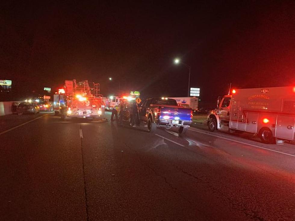 All Eastbound Lanes of I-20/59 Closed After Multi-Vehicle Wreck in Tuscaloosa, Alabama