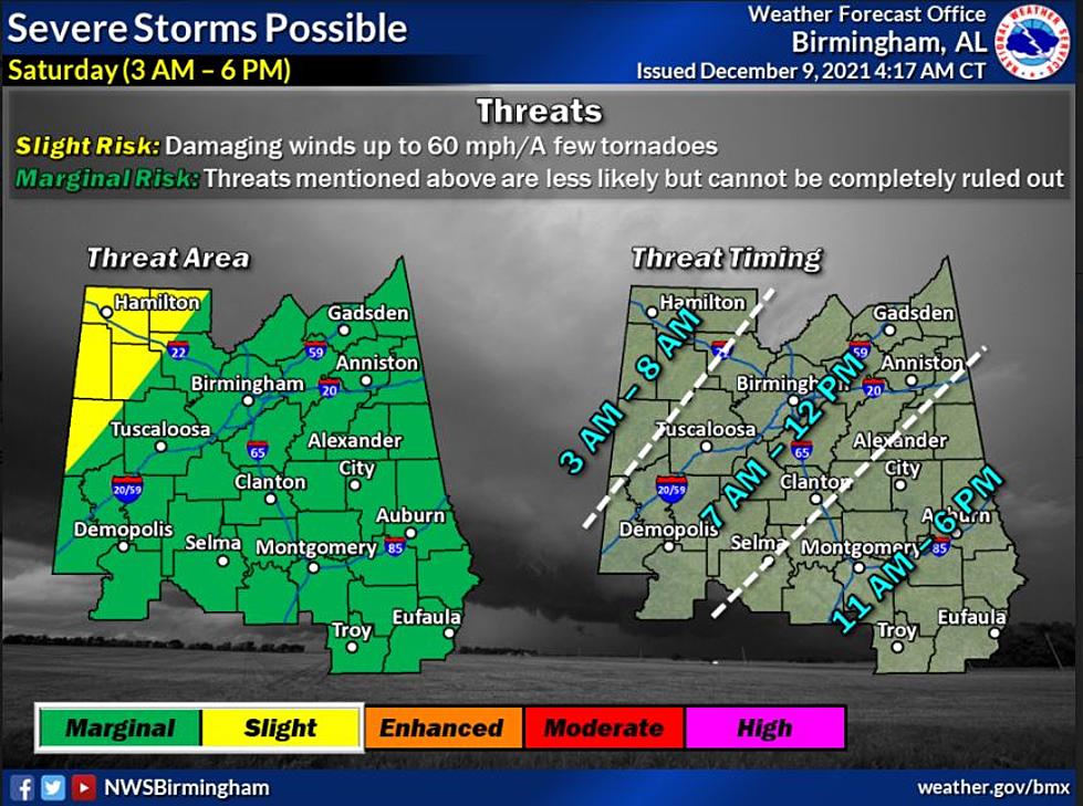 UPDATE: Storms Likely for Central Alabama on Saturday