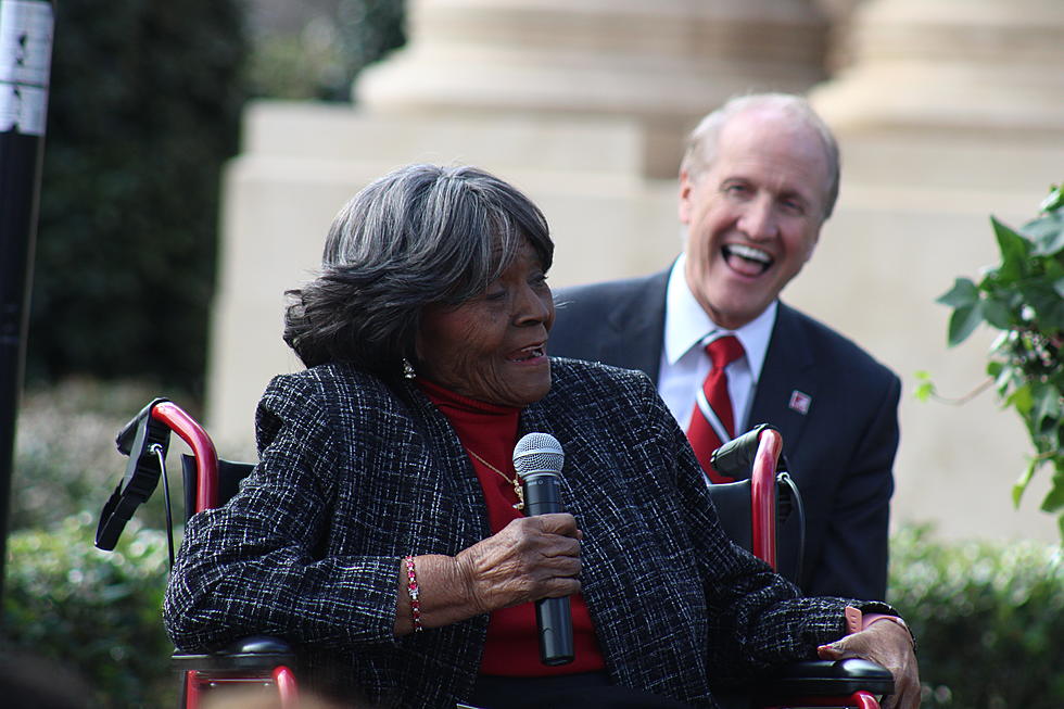 Autherine Lucy Cuts Ribbon at UA Building Renamed in Her Honor