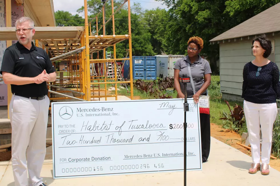 Mercedes Donates $200,000 to Tuscaloosa’s Habitat for Humanity Initiative