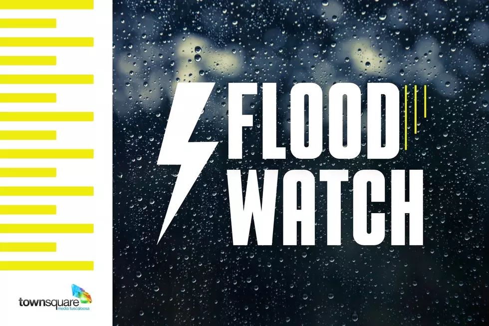 Flood Watch Issued Tuesday for Parts of West, Central Alabama Ahead of Wednesday Severe Weather