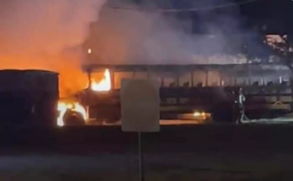 Fire from Blown Transformer Engulfs School Bus in Tuscaloosa