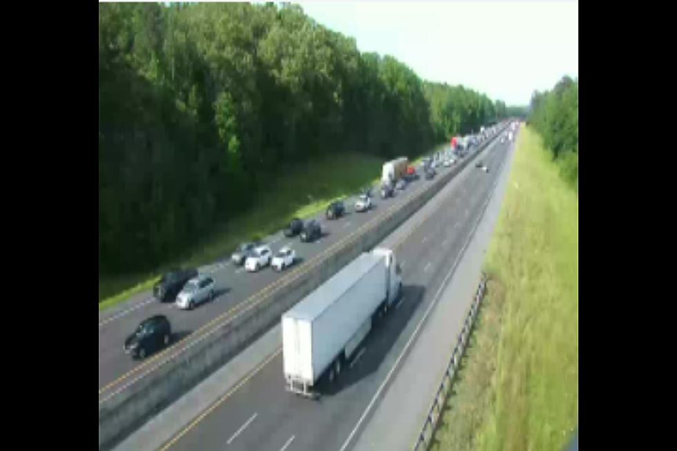 I 20/59 Westbound Lanes Blocked Due to Accident Involving Overturned Vehicle