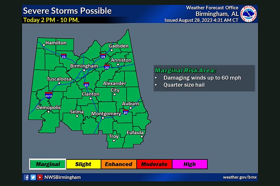 Severe Weather Expected Across Central Alabama