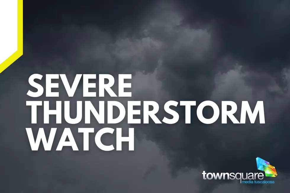 NWS Issues Severe Thunderstorm Watch in 30 Alabama Counties, Including Tuscaloosa