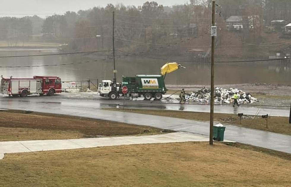 Garbage Fire Leads to Trash Dump By East Tuscaloosa County Lake