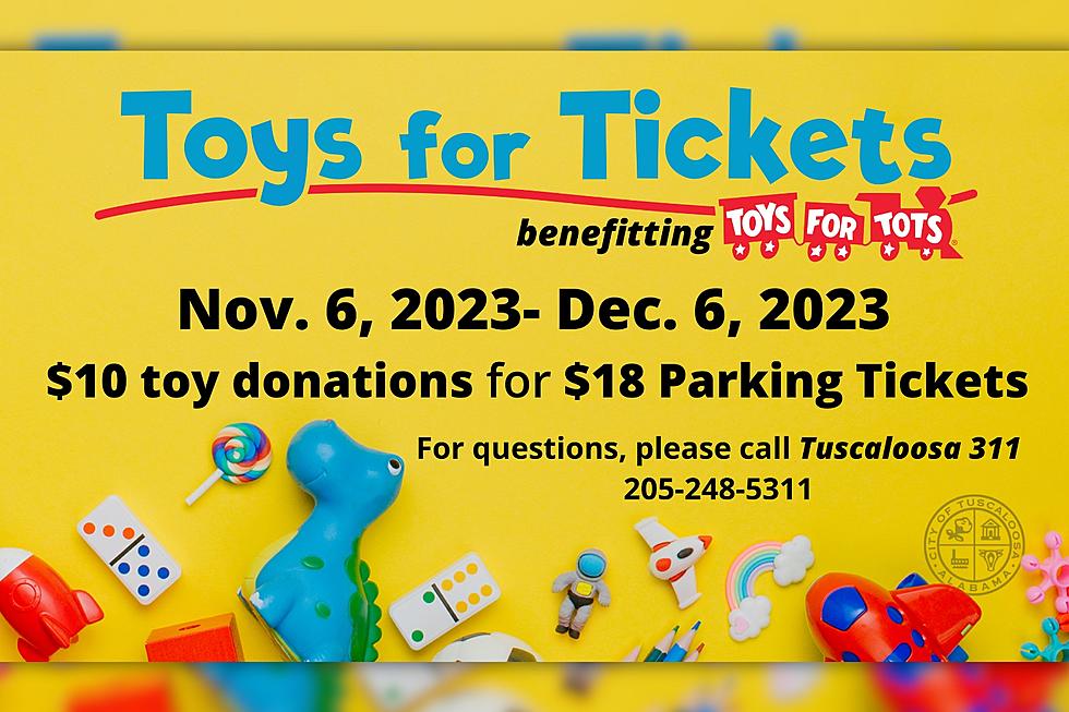 Tuscaloosa Residents: Pay Your Overtime Parking Tickets With Toys