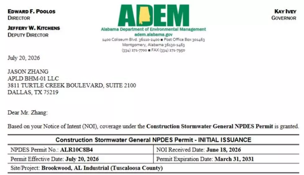 (ADEM Permit ALR10C8B4)
