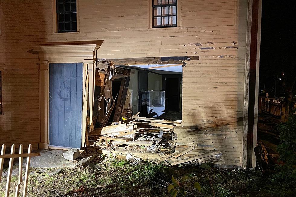 Car Crashes Into Historic House in York, Maine