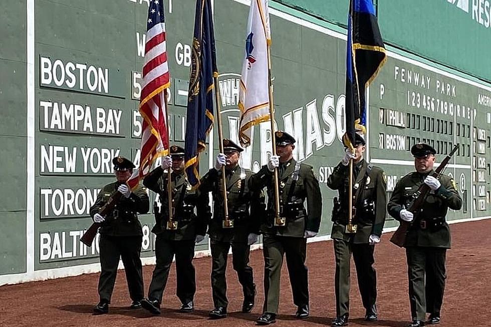 Hampton, NH Honor Guard Presents Colors for Red Sox at Fenway Park