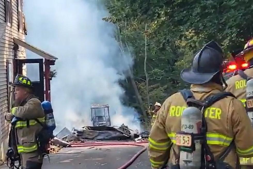 Garage Fire Damages House in Northwood, NH