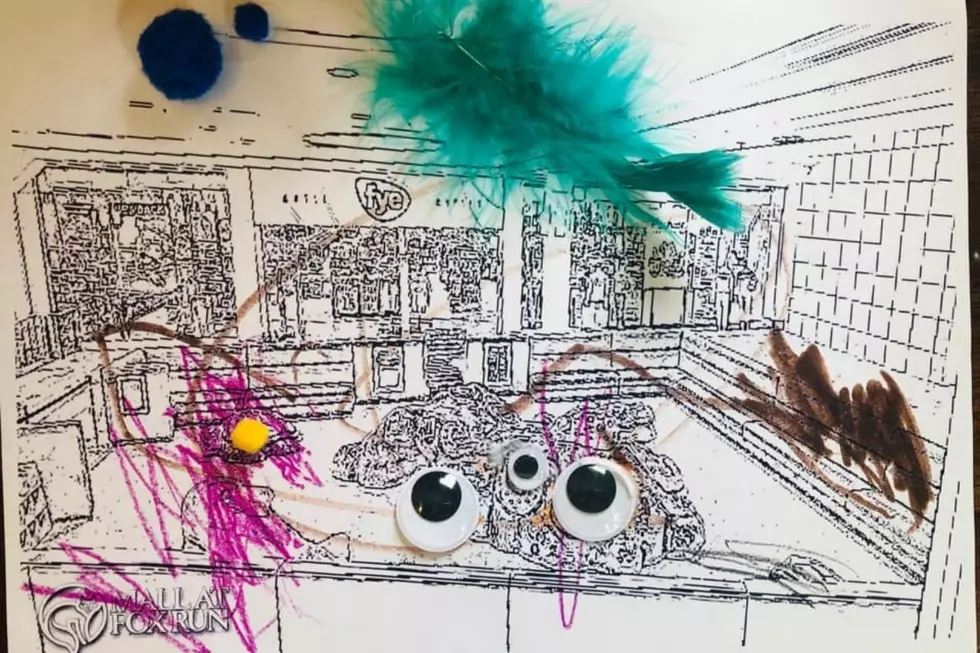 Mall at Fox Run's new play area coloring contest third place winner Edward