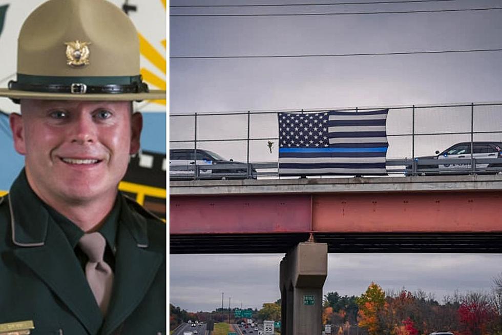 Flag Hung by Greenland, NH Police for Fallen Trooper Still Missing