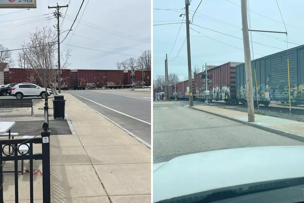 Stalled Train in Downtown Dover, NH, Creates Traffic Issues