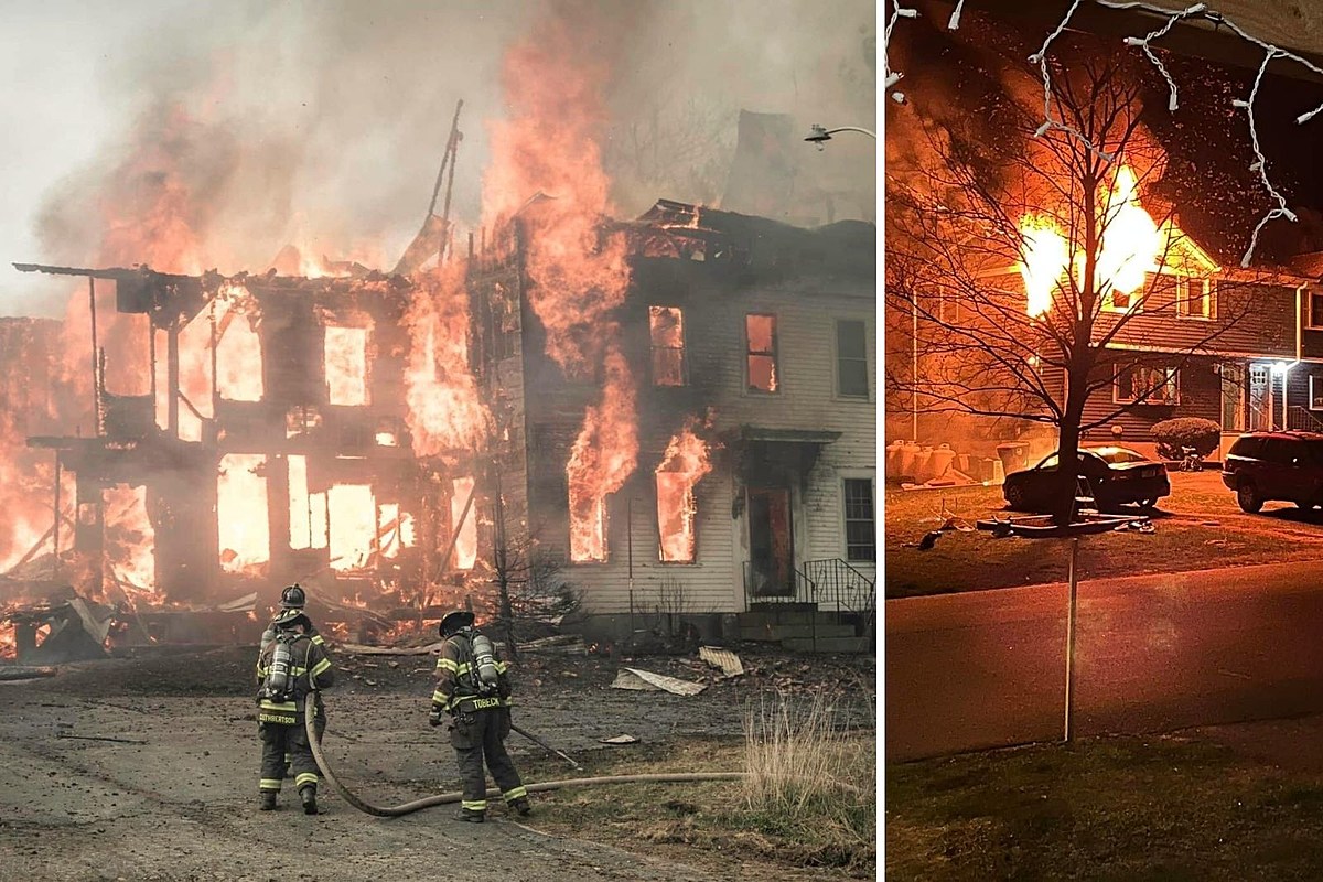 Fire Danger in NH,Maine — Lebanon Farmhouse Destroyed