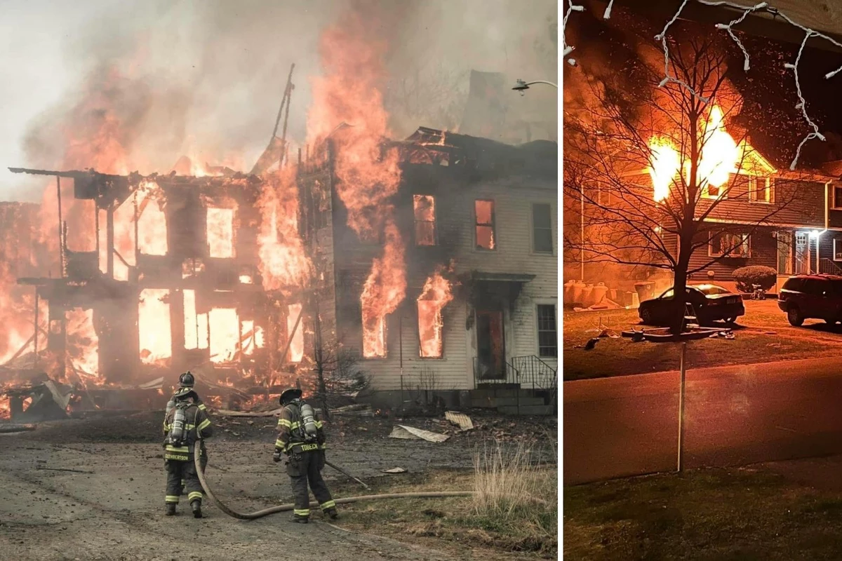 Fire Danger in NH,Maine — Lebanon Farmhouse Destroyed