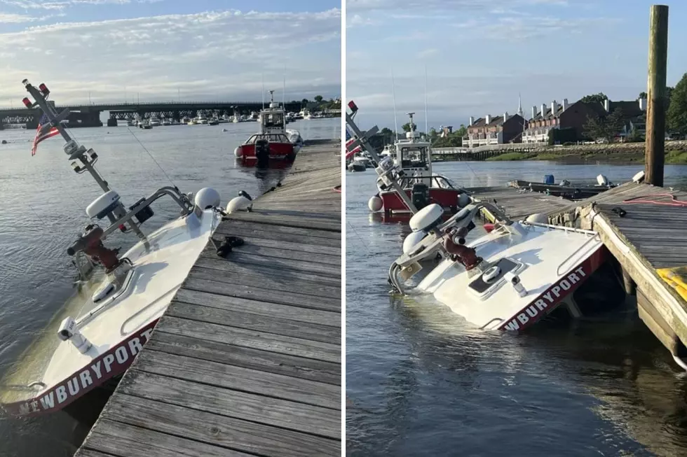 Newburyport, MA, Marine Boat Partially Sinks While Docked