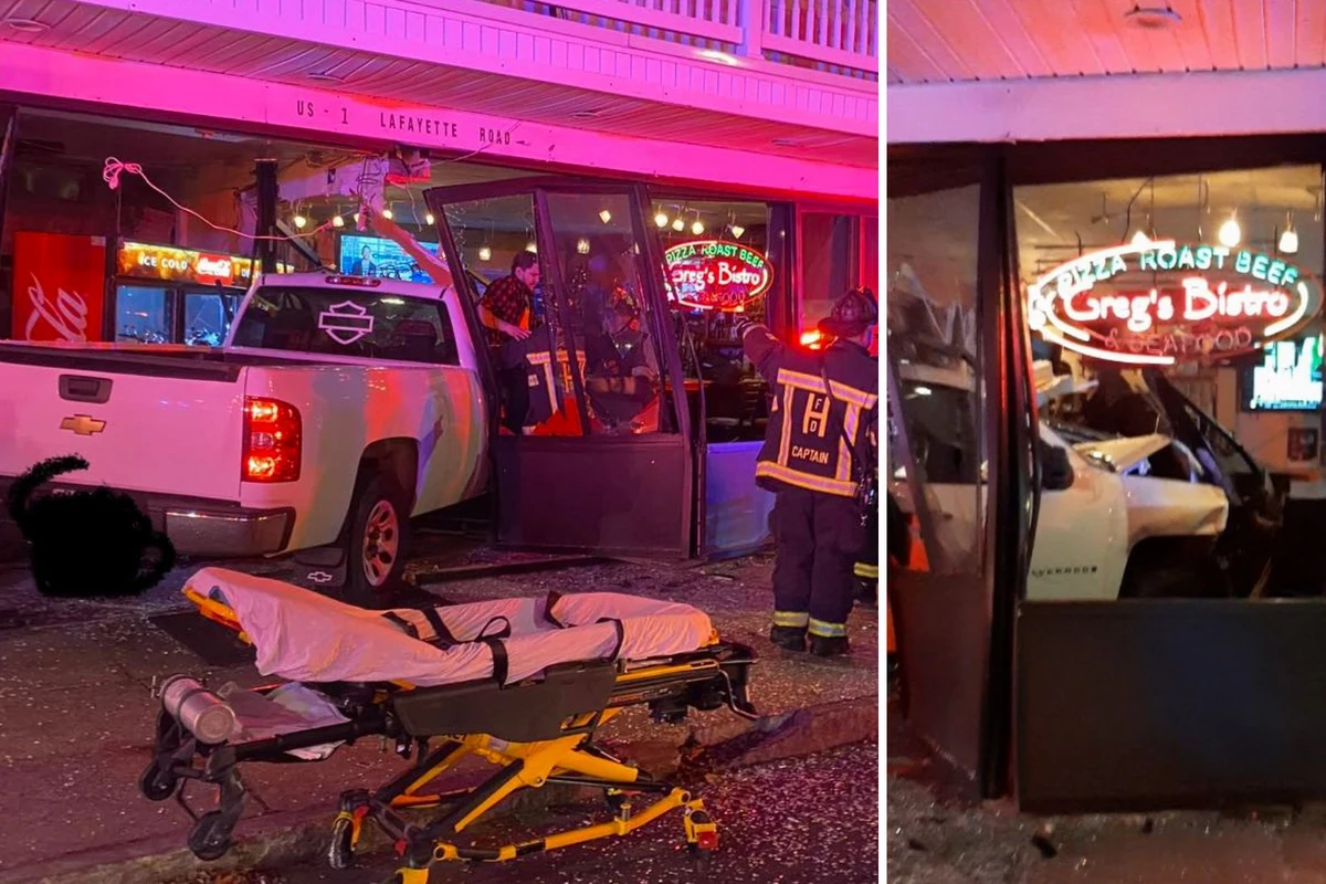 Pickup Smashes Into Front of Hampton, NH Restaurant