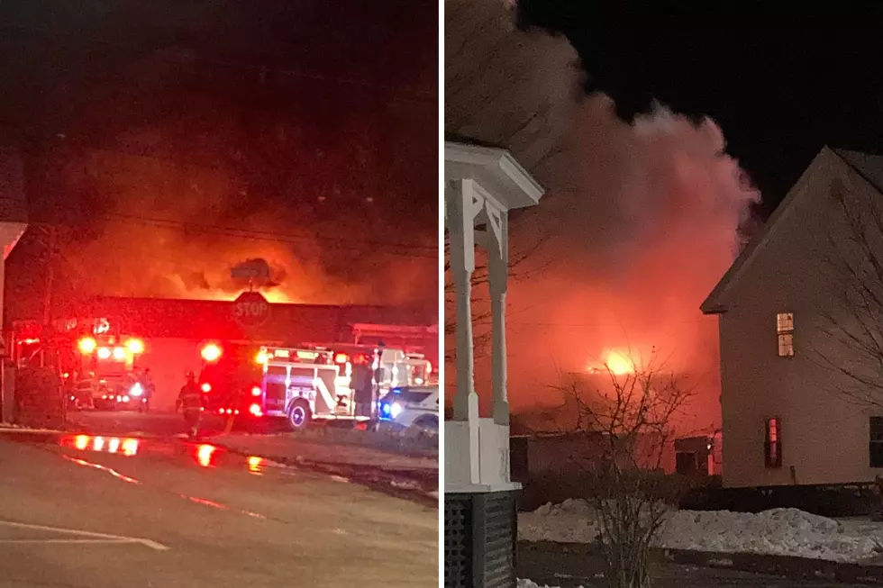 Wolfeboro, New Hampshire, Supermarket Destroyed by Fire