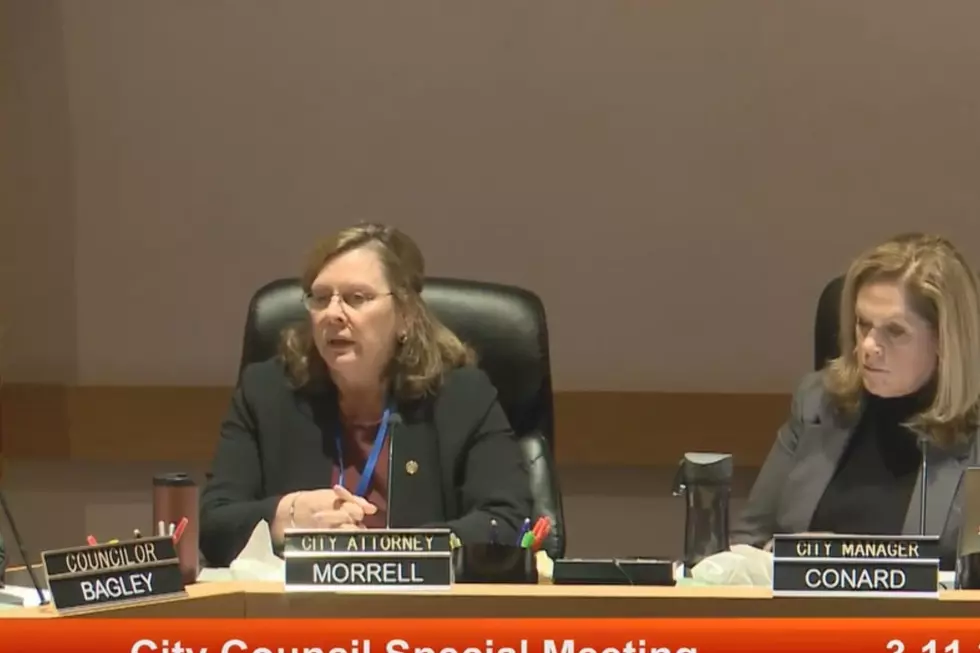 City attorney Susan Morrell addresses a special City Council meeting 3/12/23