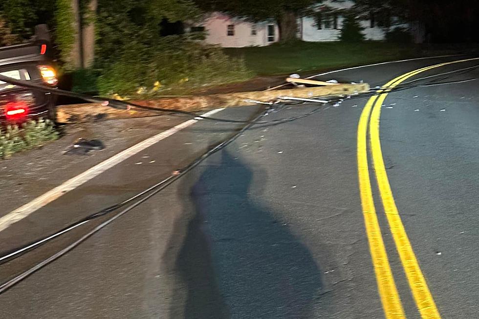 Crash Topples East Kingston Utility Pole in Same Spot — Again