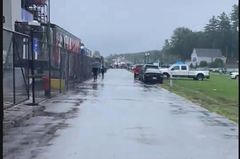 Crayon 301 NASCAR Race Postponed by Heavy Rain