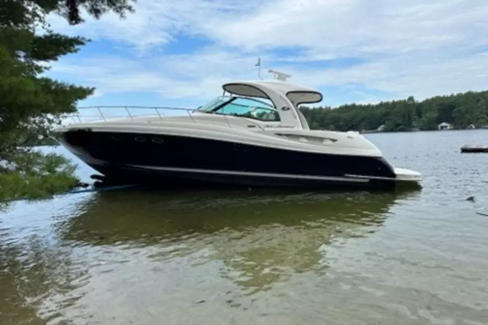 Boat struck involved in a hit-and-run boat crash on Lake Winnipesaukee in Wolfeboro 8/12/23
