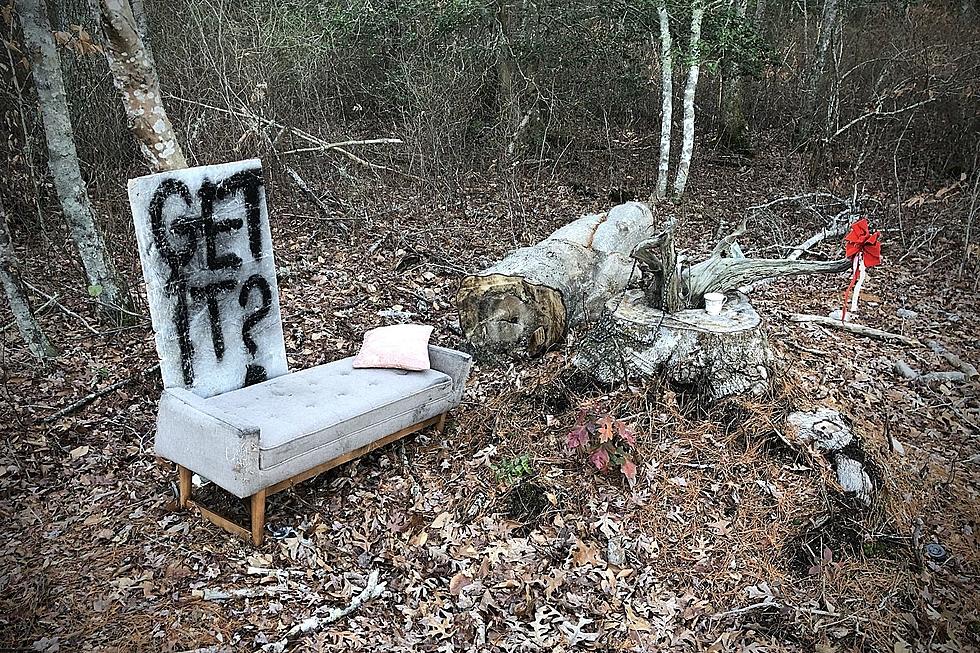 See the Creepy Display Left on Flag Swamp Road in Dartmouth, Mass