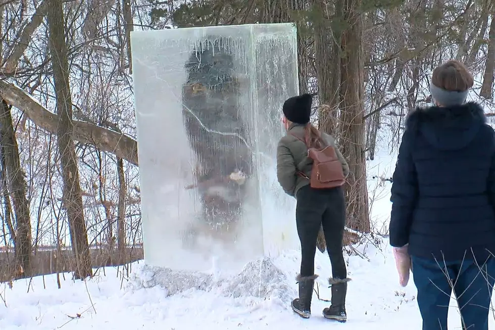 Frozen Caveman Appears in a Minneapolis, Minnesota Park