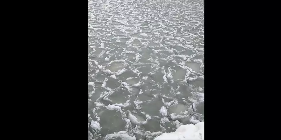 The Sounds of This Undulating Pancake Ice on Lake Huron is Otherworldly, Calming and Eerie