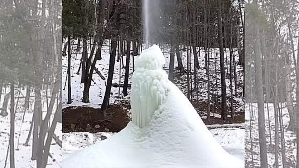 There’s a Massive Ice Volcano Growing at Letchworth State Park near Rochester, New York